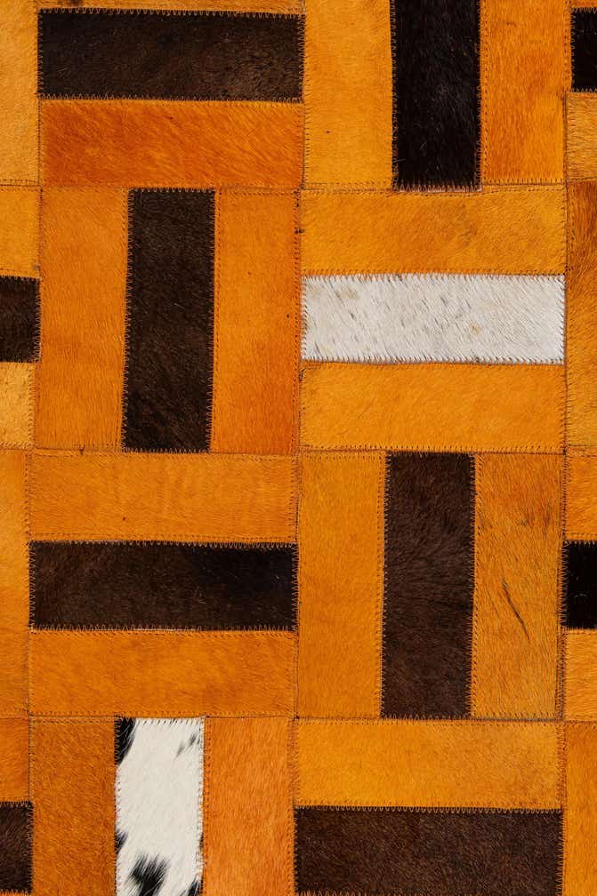 8' x 9' 11 Cowhide - Patchwork Rug