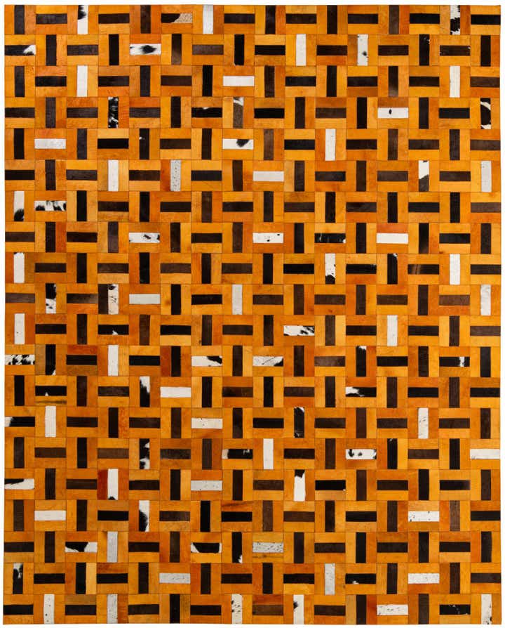 8' x 9' 11 Cowhide - Patchwork Rug