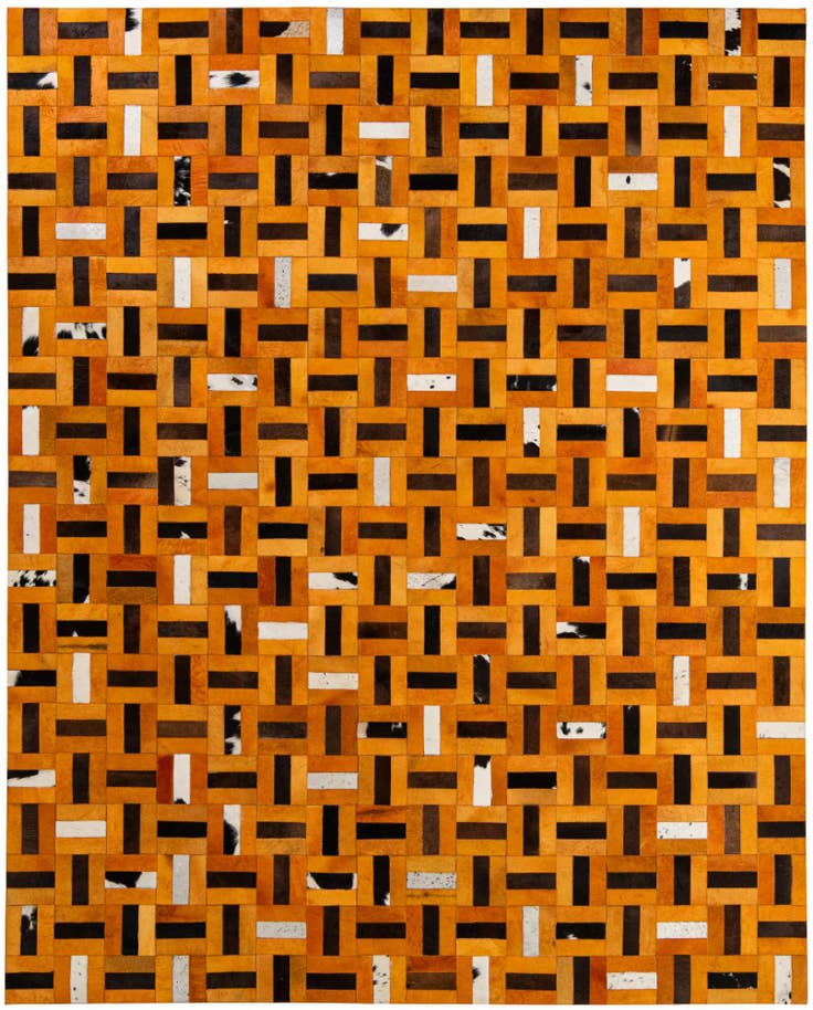 Detail image of 8' x 9' 11 Cowhide - Patchwork Rug