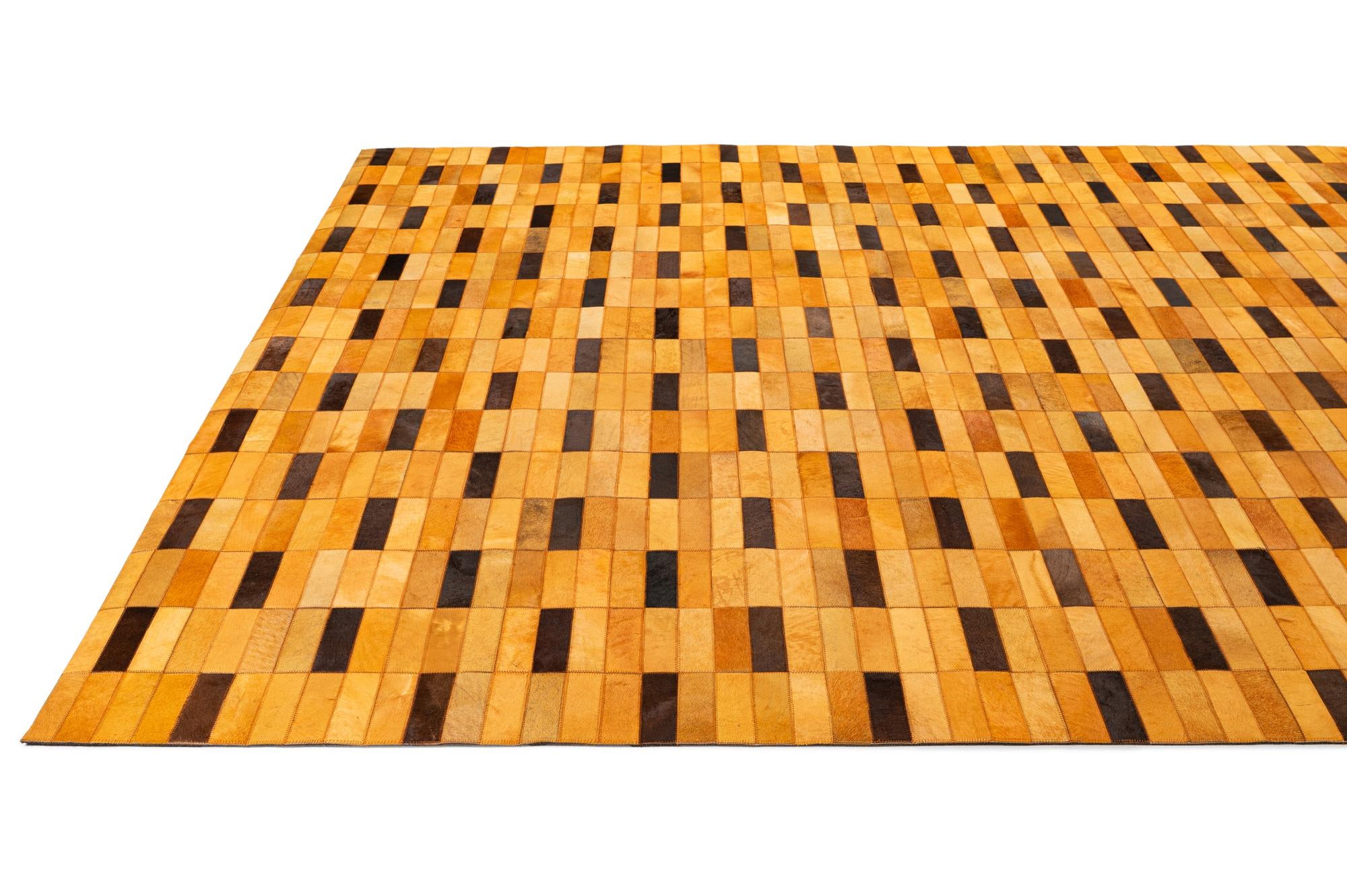 8' x 10' Cowhide - Patchwork Rug