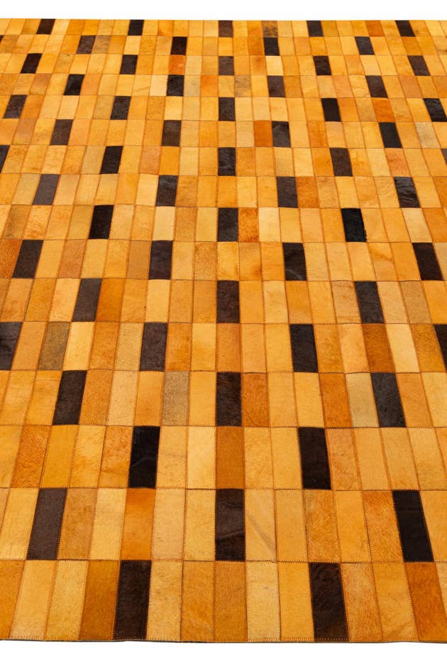 Detail image of 8' 1 x 10' 1 Cowhide - Patchwork Rug