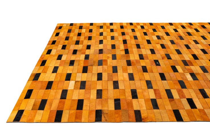 Detail image of 7' 11 x 9' 10 Cowhide - Patchwork Rug