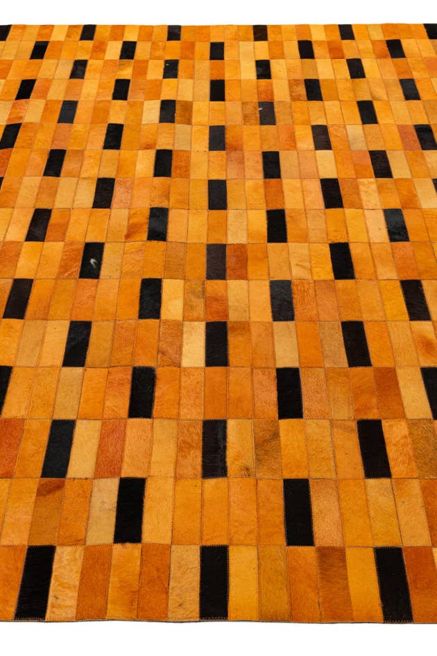 Detail image of 7' 11 x 9' 10 Cowhide - Patchwork Rug