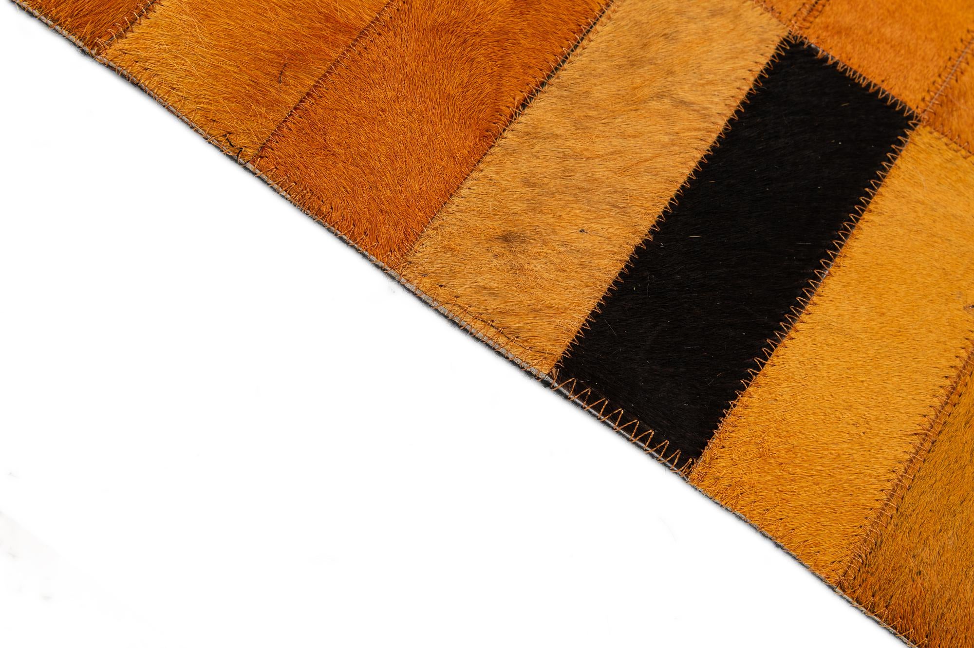 7' 11 x 9' 10 Cowhide - Patchwork Rug