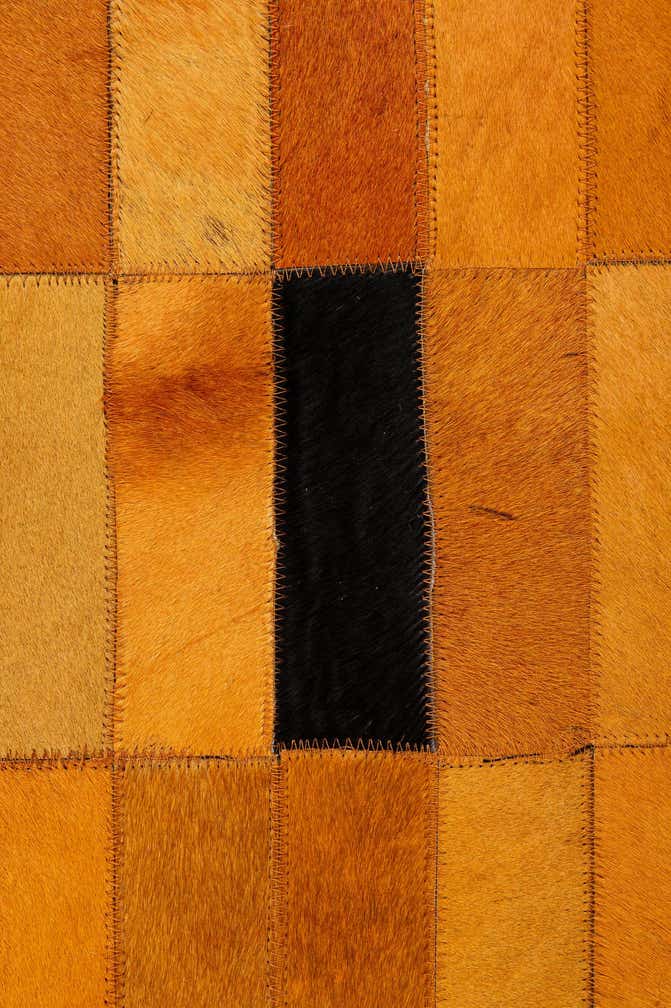 7' 11 x 9' 10 Cowhide - Patchwork Rug