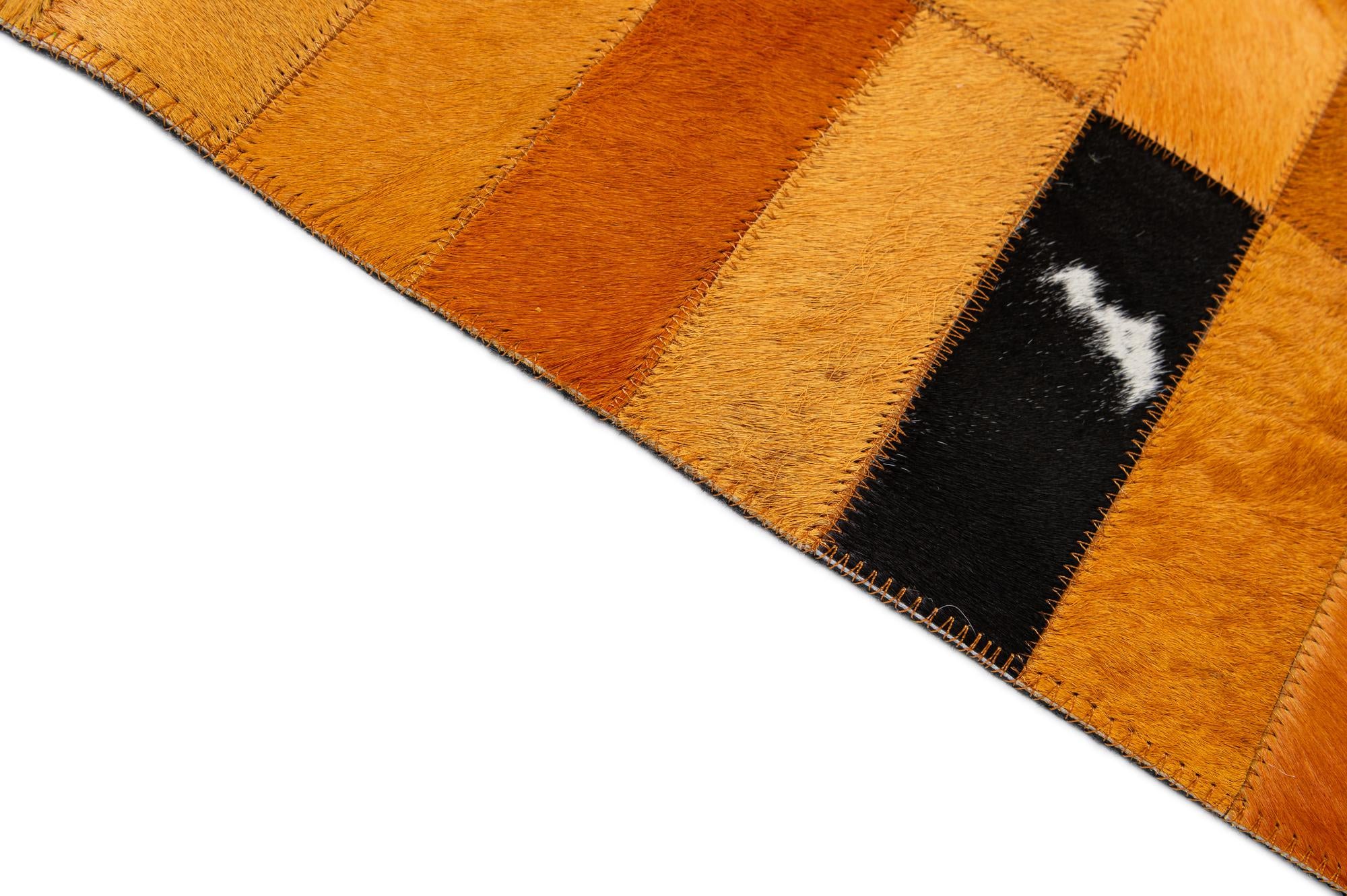 7' 11 x 9' 9 Cowhide - Patchwork Rug