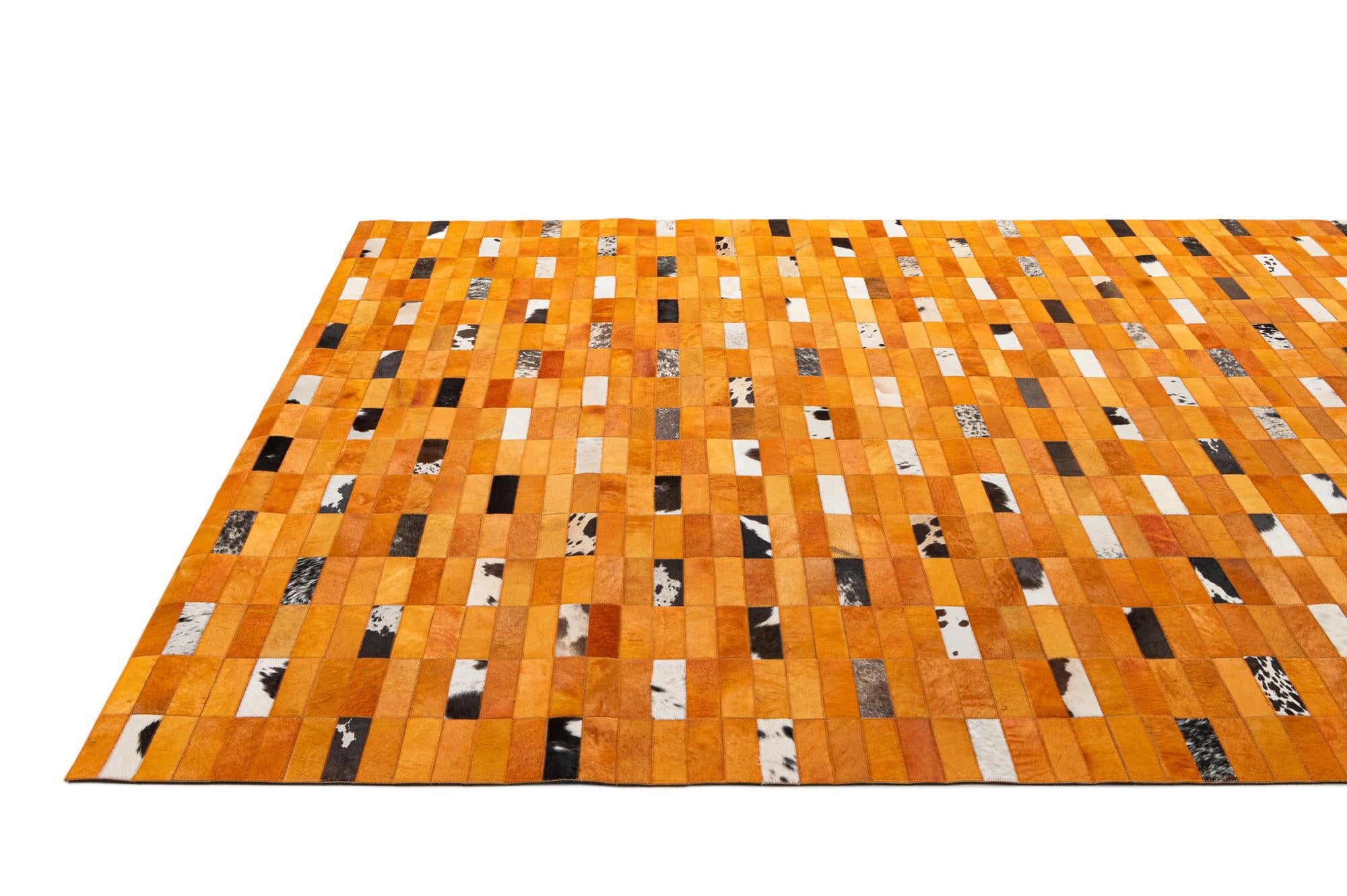 8' x 9' 10 Cowhide - Patchwork Rug
