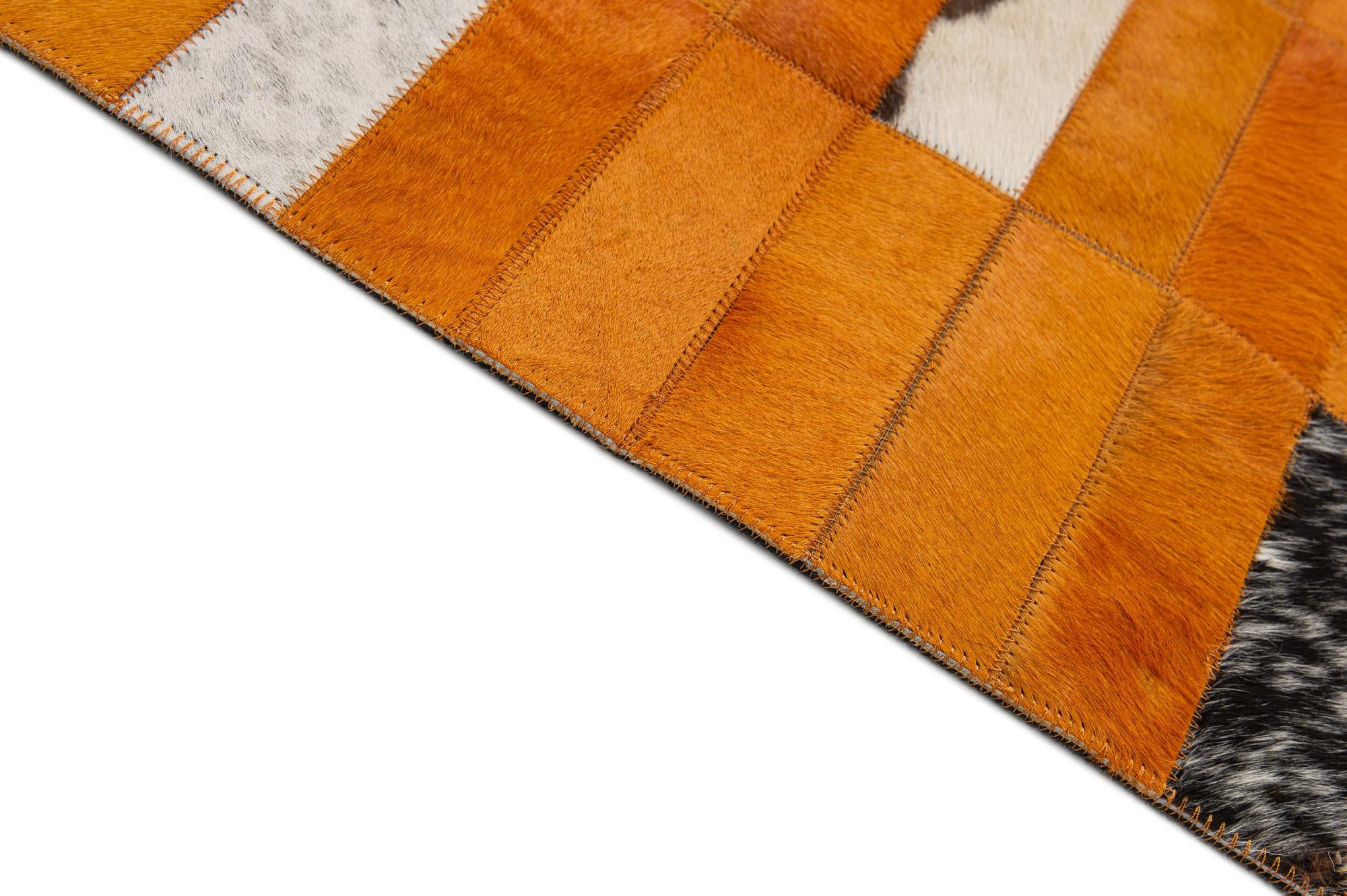 8' x 9' 10 Cowhide - Patchwork Rug