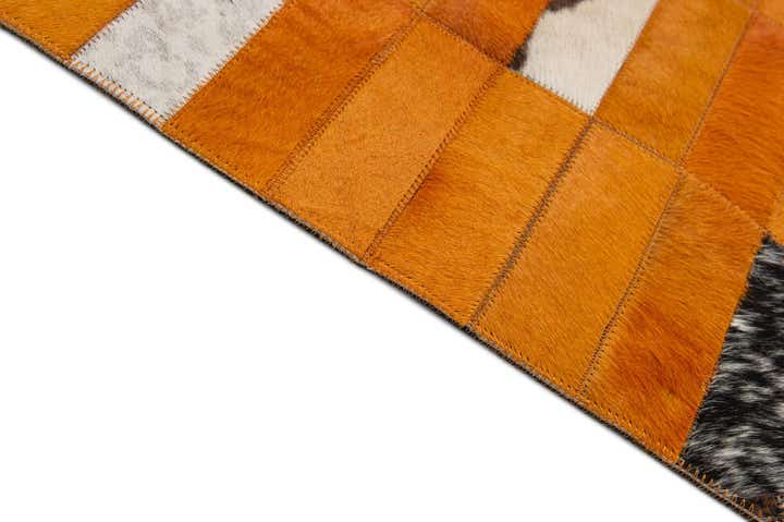 8' x 9' 10 Cowhide - Patchwork Rug
