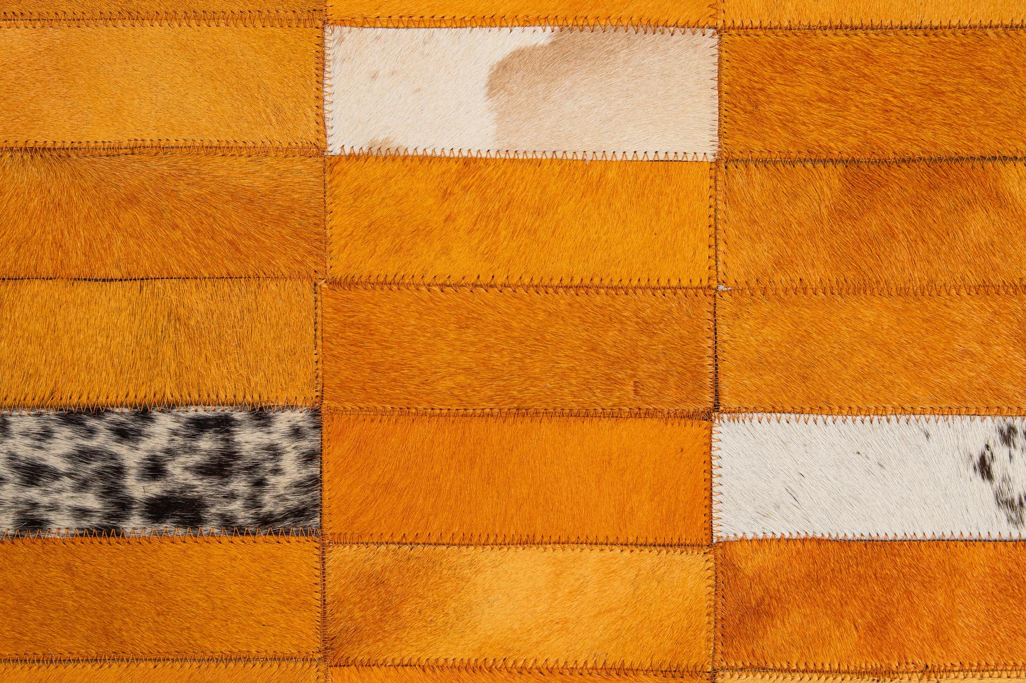 8' x 9' 10 Cowhide - Patchwork Rug