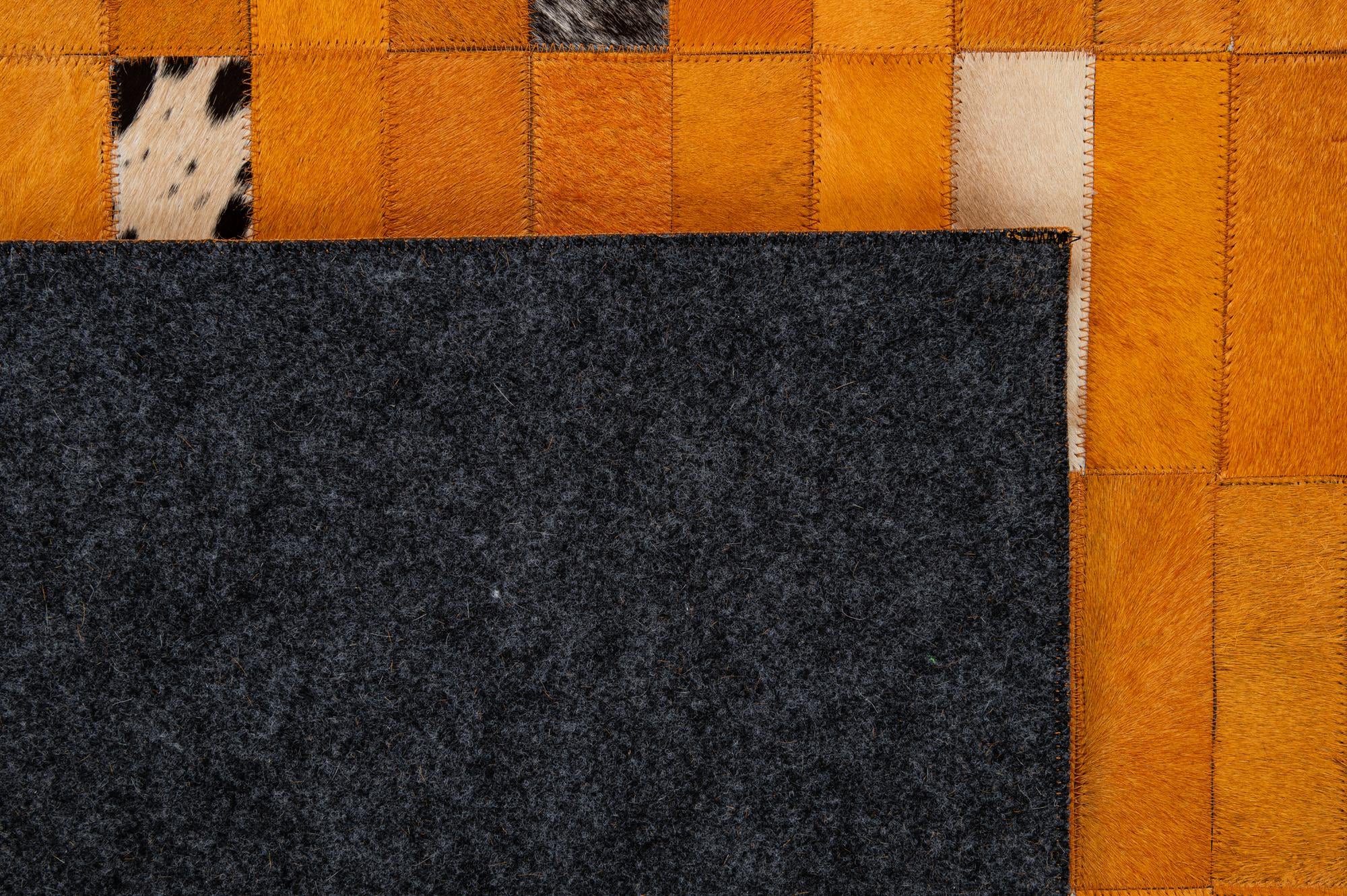 8' x 9' 10 Cowhide - Patchwork Rug