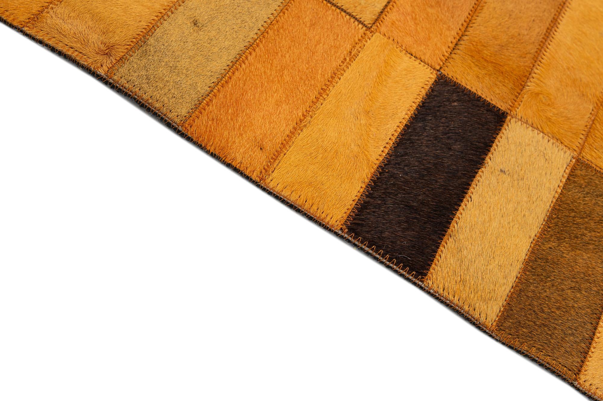 8' 1 x 9' 11 Cowhide - Patchwork Rug