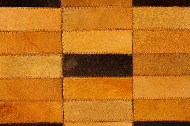 8' 1 x 9' 11 Cowhide - Patchwork Rug