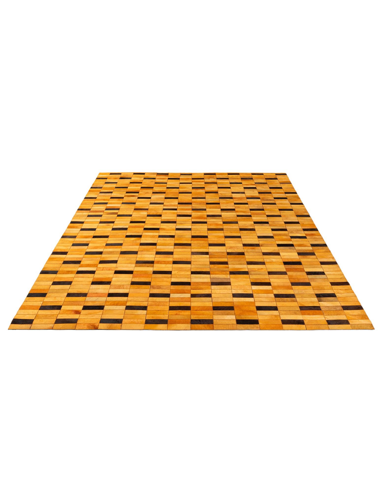 8' 1 x 10' Cowhide - Patchwork Rug