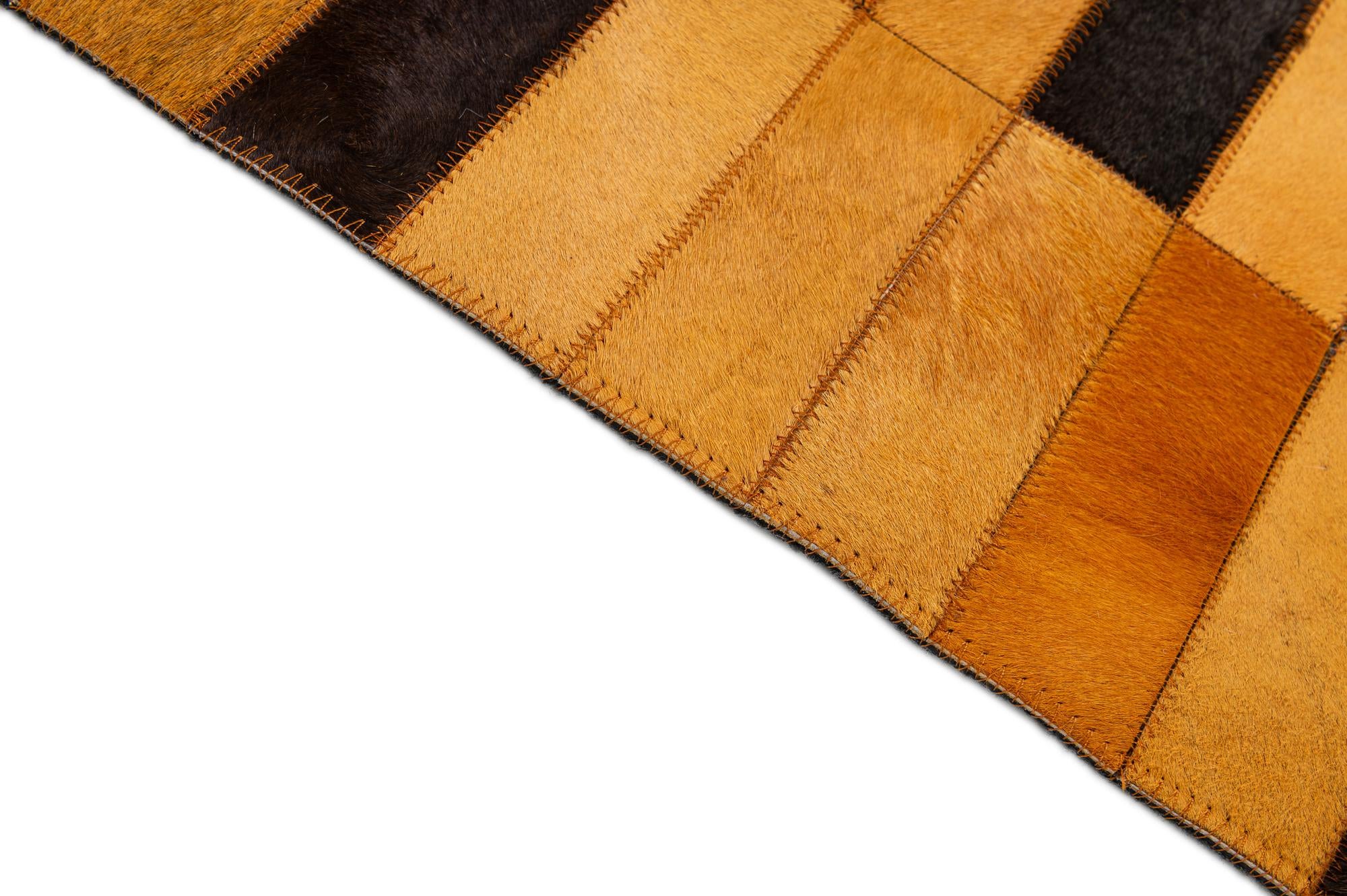 8' 1 x 10' Cowhide - Patchwork Rug