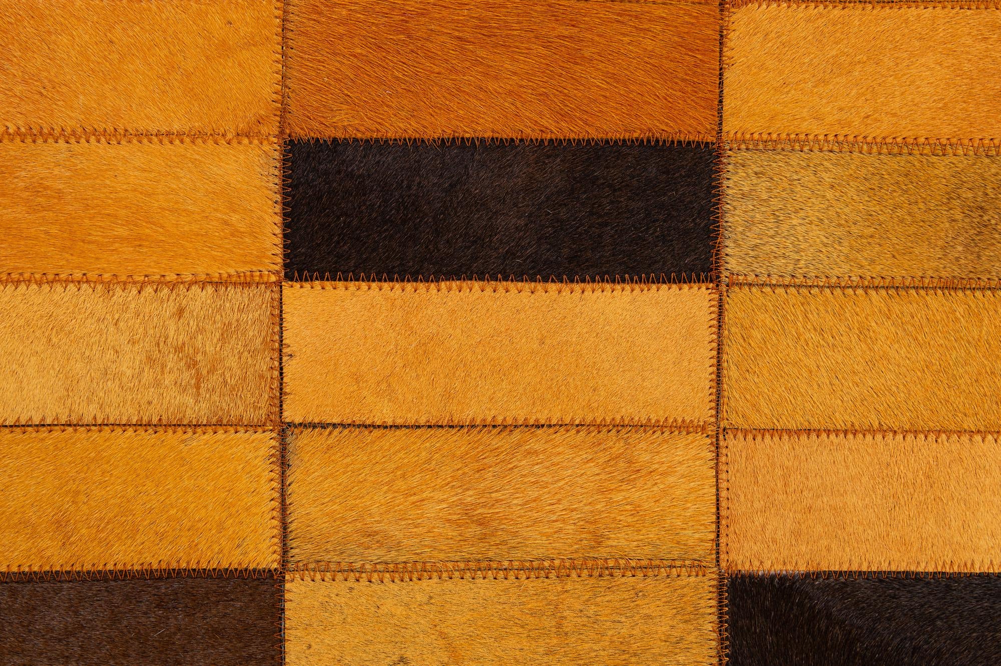 8' 1 x 10' Cowhide - Patchwork Rug