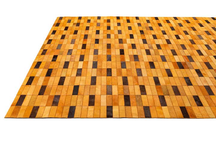 8' 1 x 10' Cowhide - Patchwork Rug
