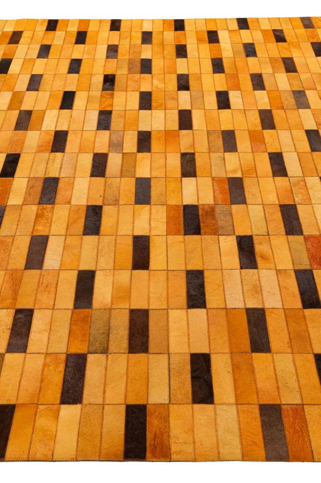 Detail image of 8' 1 x 10' Cowhide - Patchwork Rug