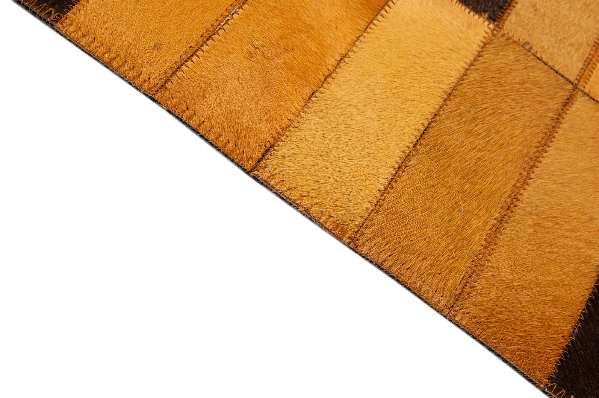 8' 1 x 10' Cowhide - Patchwork Rug