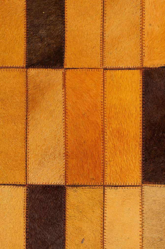 8' 1 x 10' Cowhide - Patchwork Rug