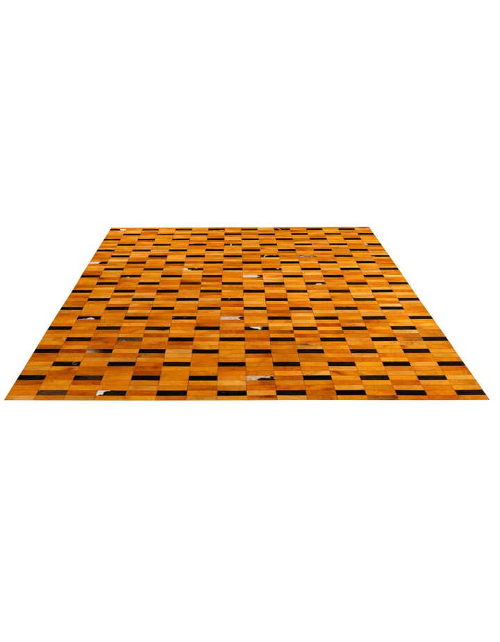 8' 1 x 10' Cowhide - Patchwork Rug