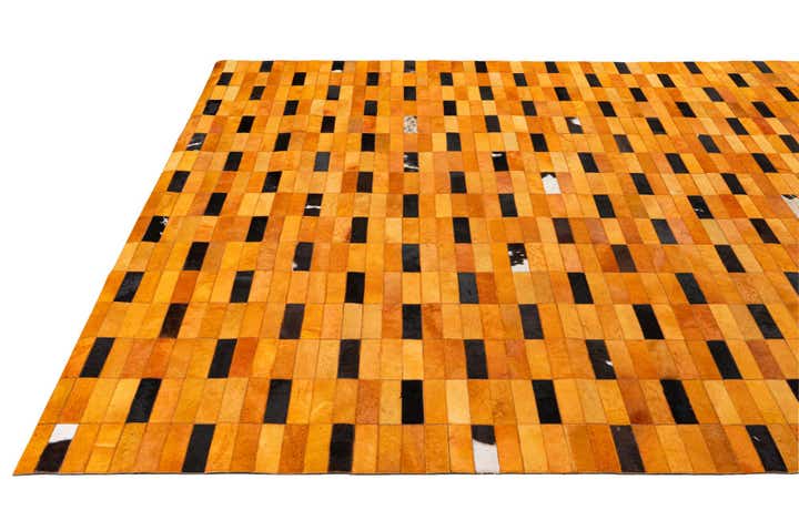 8' 1 x 10' Cowhide - Patchwork Rug
