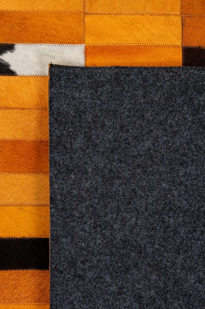 8' 1 x 10' Cowhide - Patchwork Rug