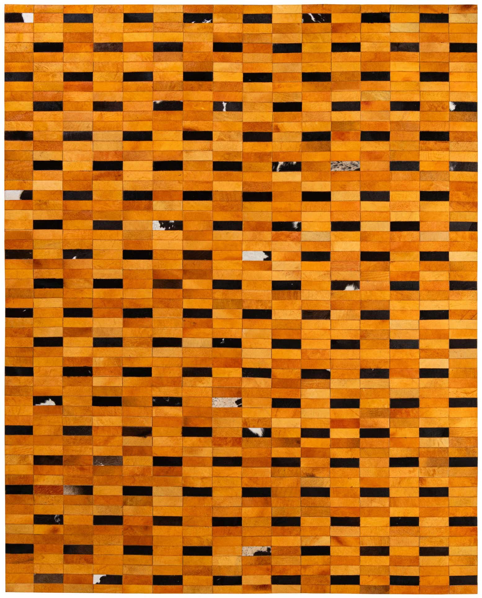 8' 1 x 10' Cowhide - Patchwork Rug