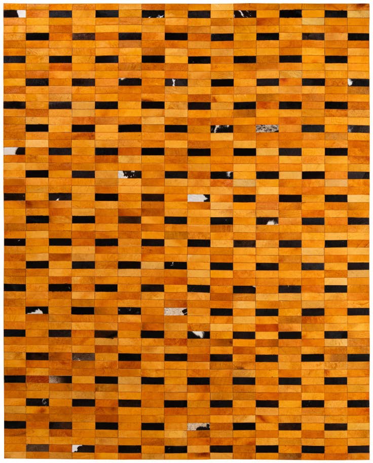 Detail image of 8' 1 x 10' Cowhide - Patchwork Rug