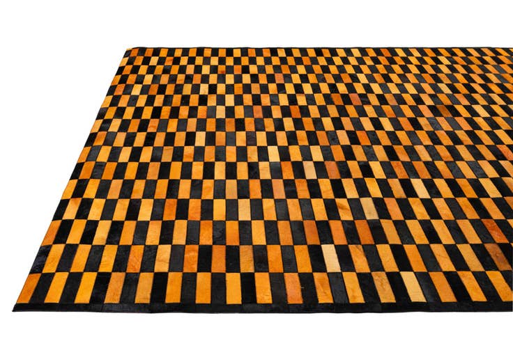 Detail image of 8' 2 x 10' Cowhide - Patchwork Rug