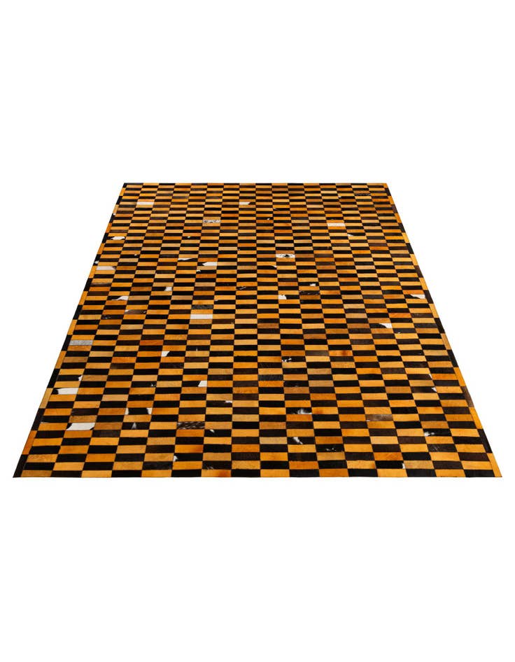 Detail image of 8' 2 x 10' 1 Cowhide - Patchwork Rug