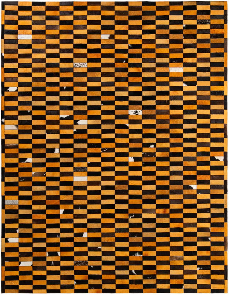 Detail image of 8' 2 x 10' 1 Cowhide - Patchwork Rug