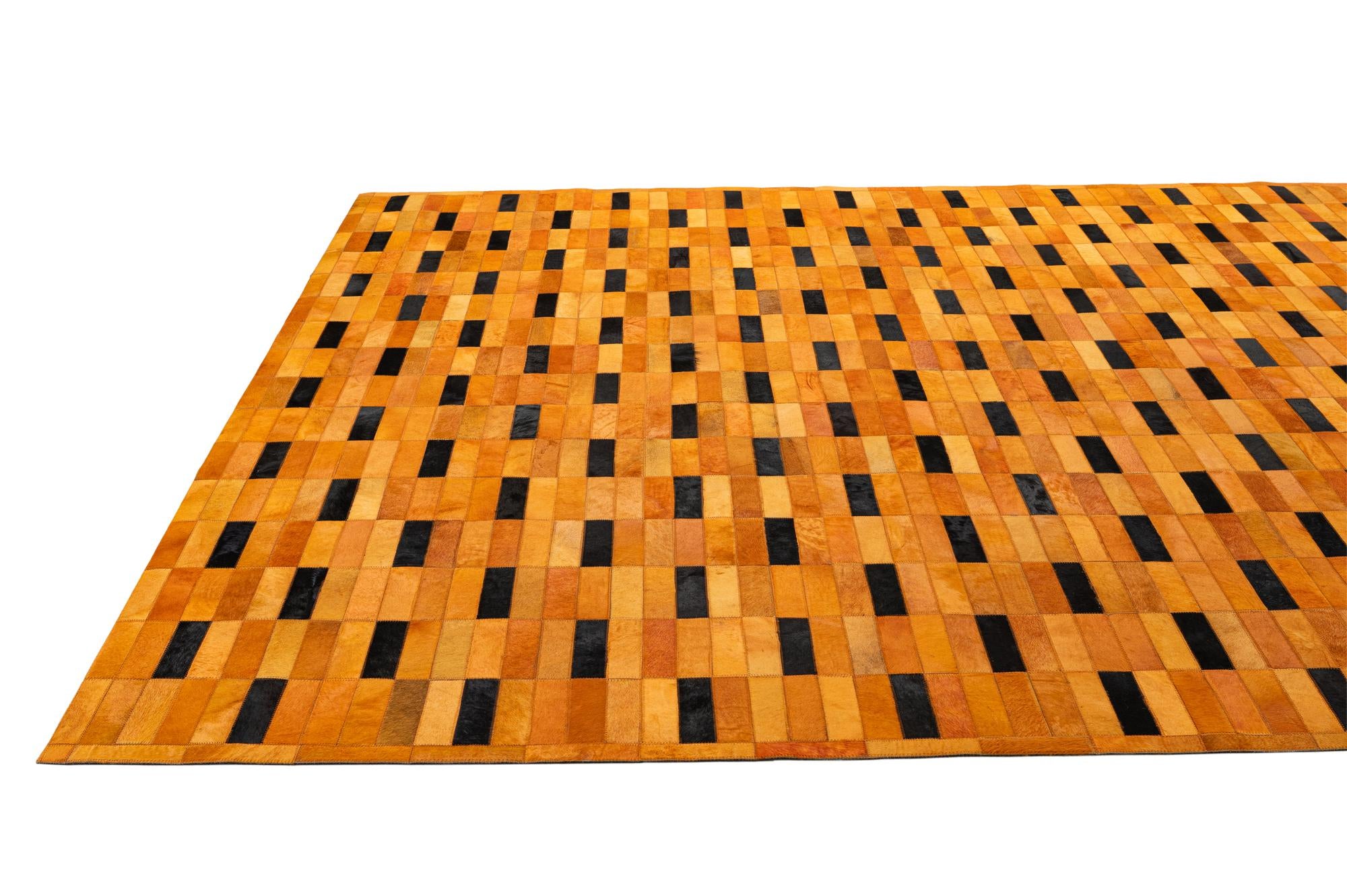 8' 2 x 10' Cowhide - Patchwork Rug