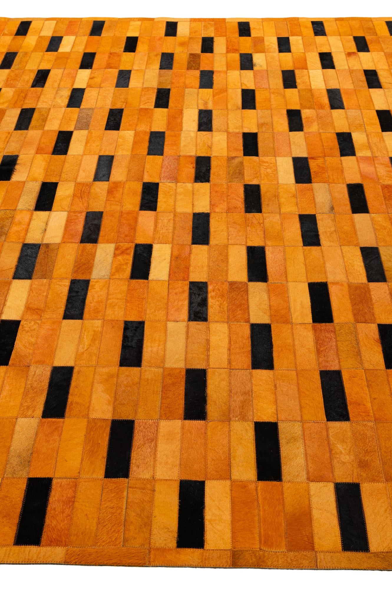 8' 2 x 10' Cowhide - Patchwork Rug