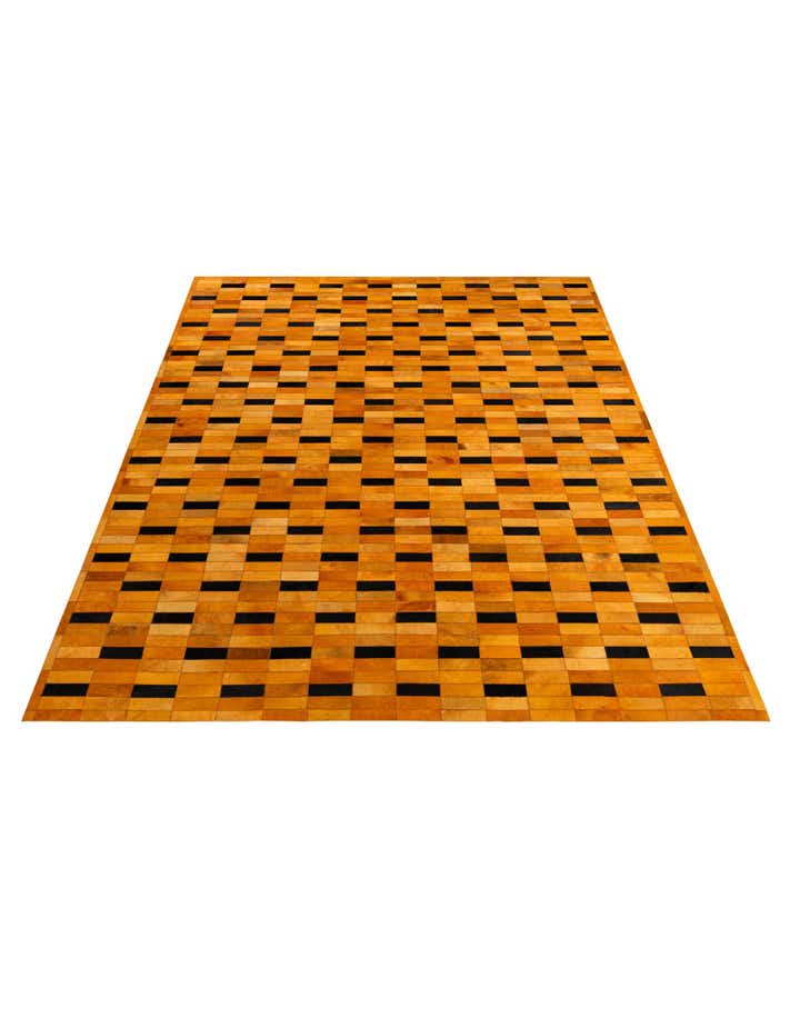 8' 1 x 9' 11 Cowhide - Patchwork Rug