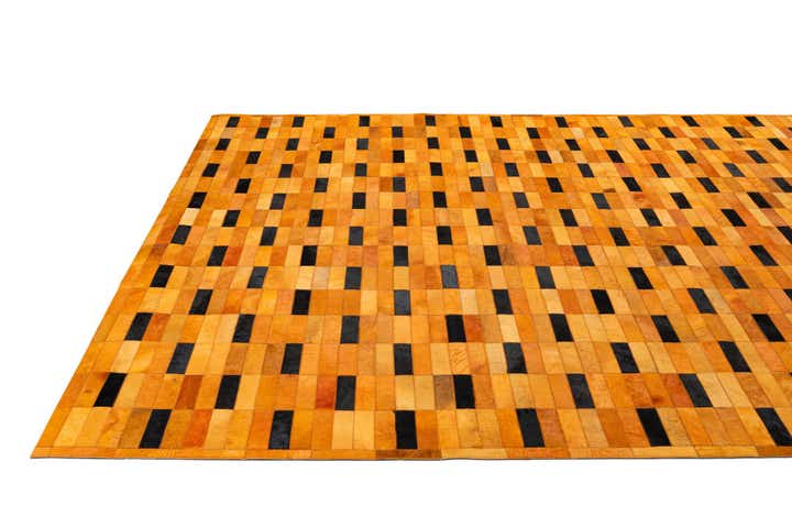 8' 1 x 9' 11 Cowhide - Patchwork Rug