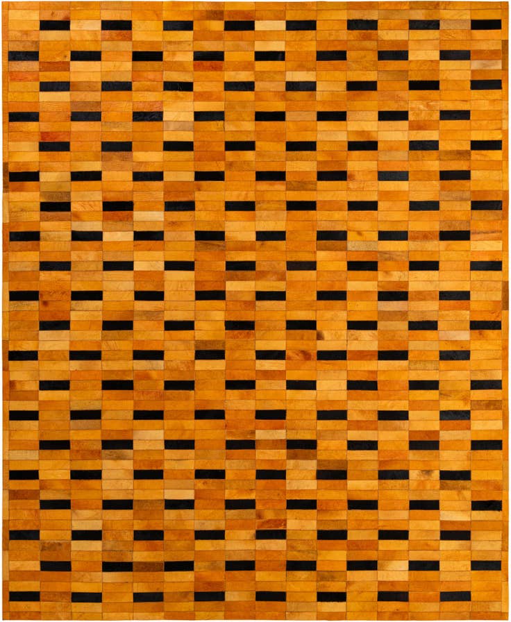 Detail image of 8' 1 x 9' 11 Cowhide - Patchwork Rug