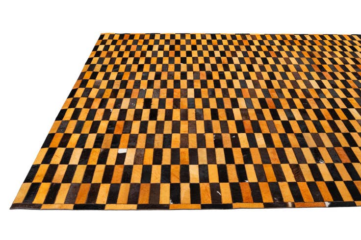 Detail image of 8' 2 x 10' Cowhide - Patchwork Rug