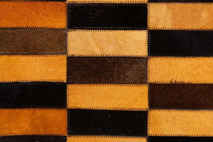 8' 2 x 10' Cowhide - Patchwork Rug