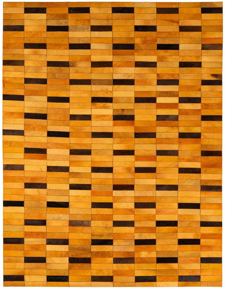 Detail image of 5' 1 x 7' 10 Cowhide - Patchwork Rug