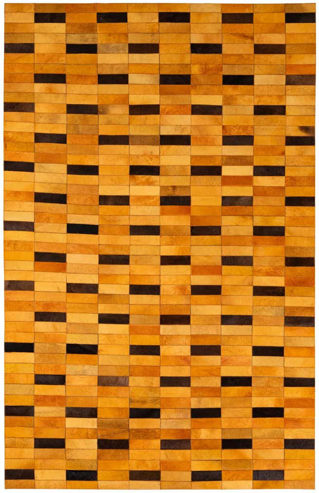 5' 1 x 7' 10 Cowhide - Patchwork Rug