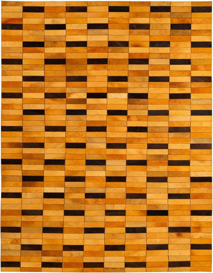 Detail image of 5' x 7' 11 Cowhide - Patchwork Rug