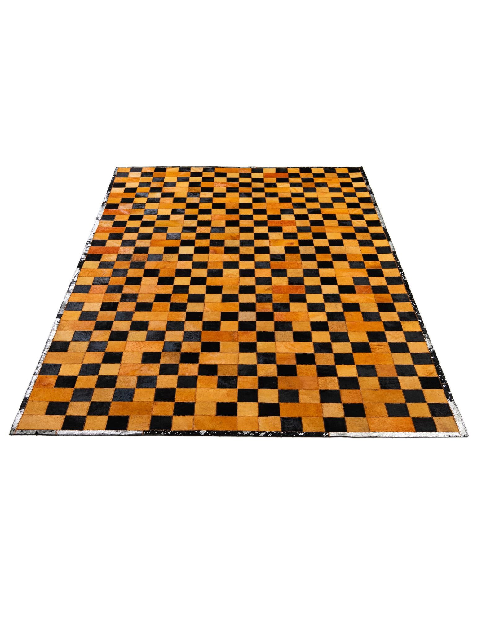 5' 2 x 8' 1 Cowhide - Patchwork Rug