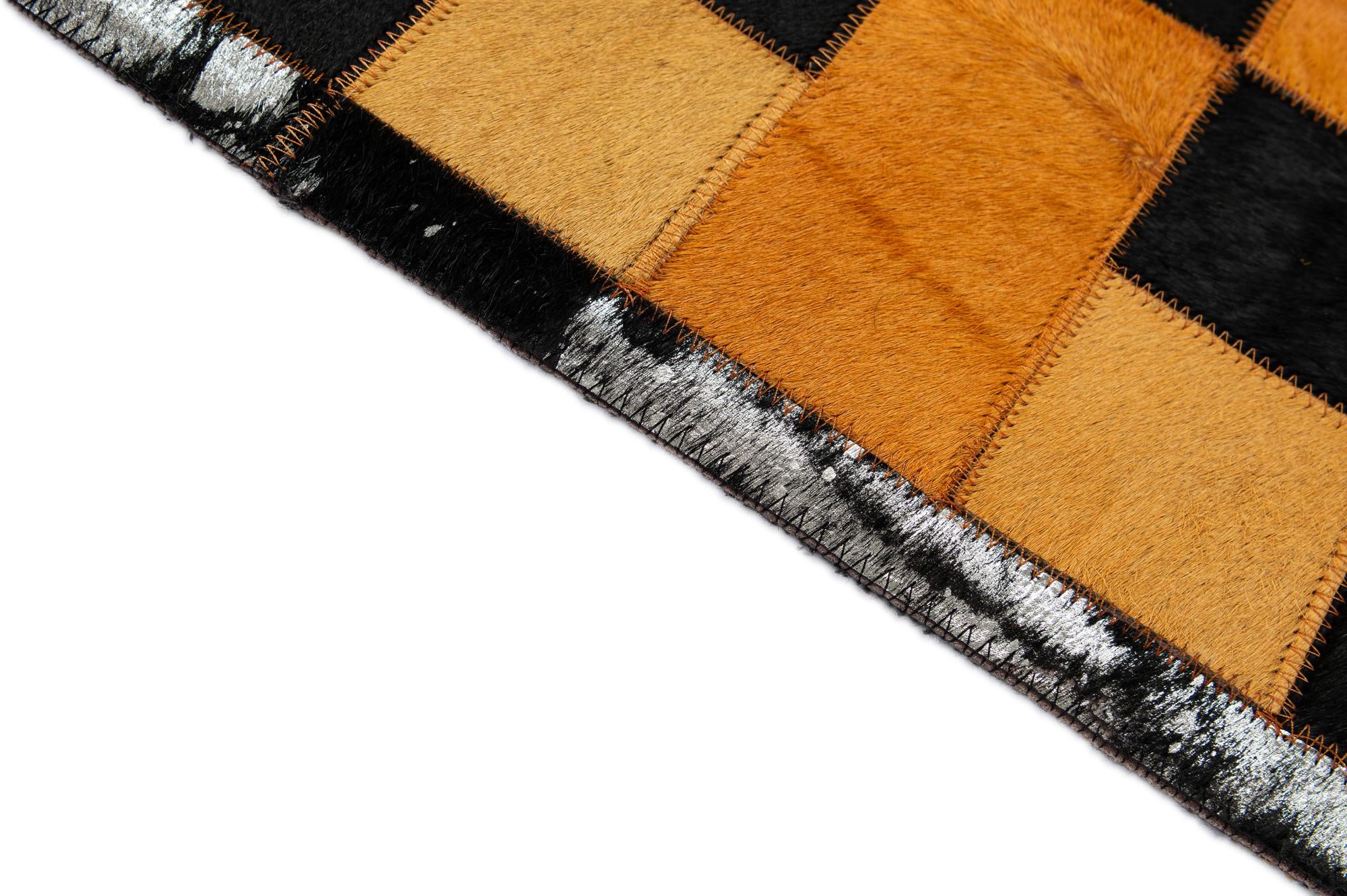 5' 2 x 8' 1 Cowhide - Patchwork Rug