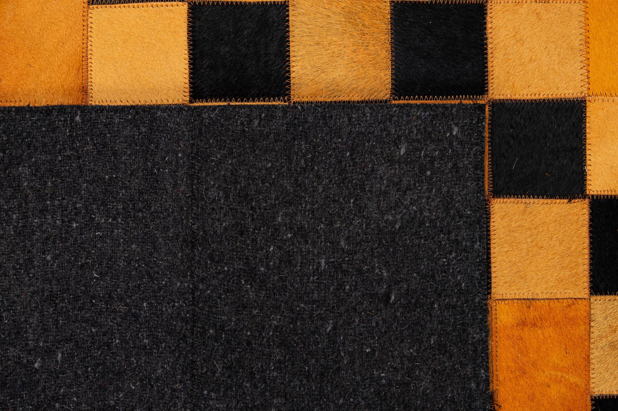 5' 2 x 8' 1 Cowhide - Patchwork Rug