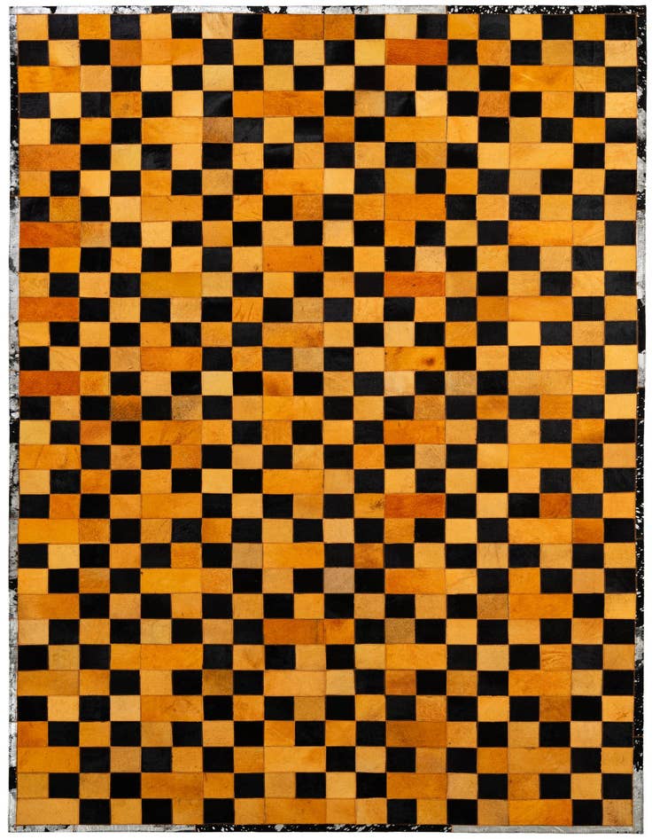 Detail image of 5' 2 x 8' 1 Cowhide - Patchwork Rug