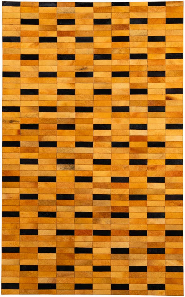 Detail image of 5' x 8' 1 Cowhide - Patchwork Rug