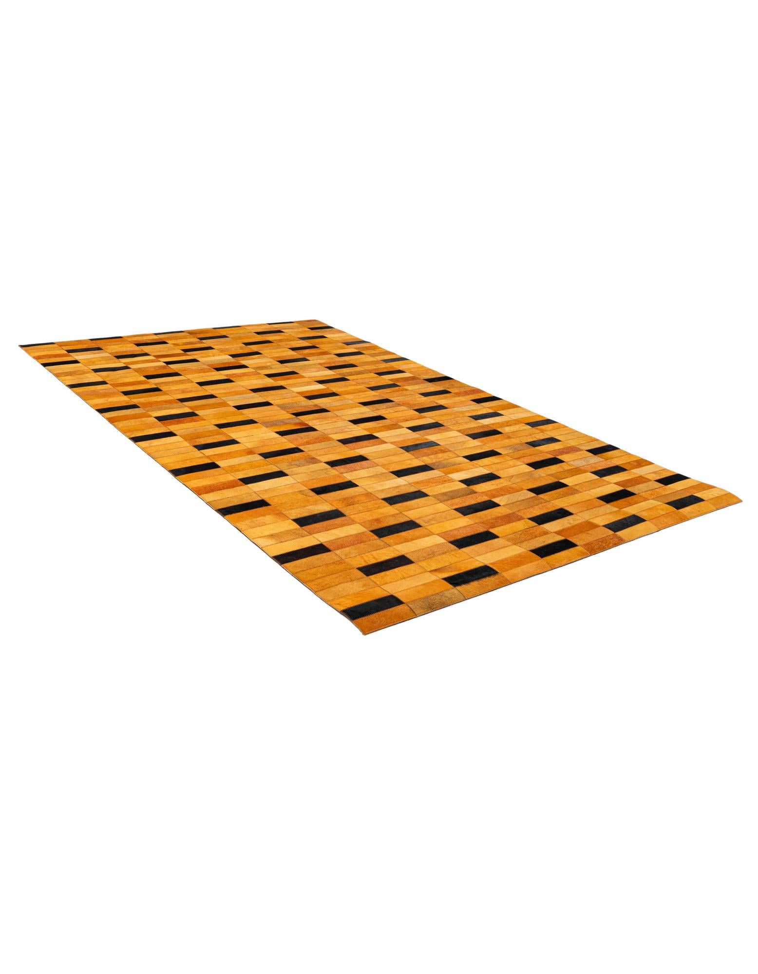 4' 11 x 8' 1 Cowhide - Patchwork Rug