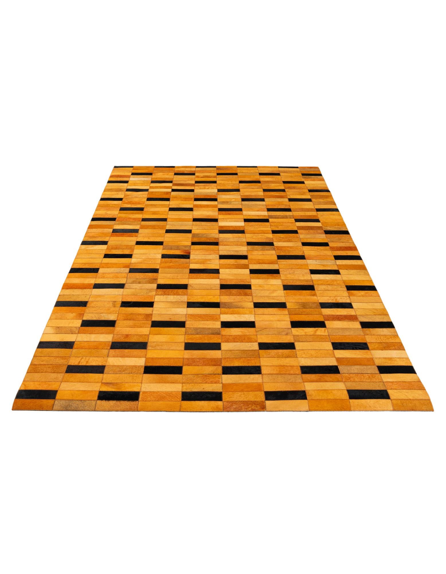 4' 11 x 8' 1 Cowhide - Patchwork Rug