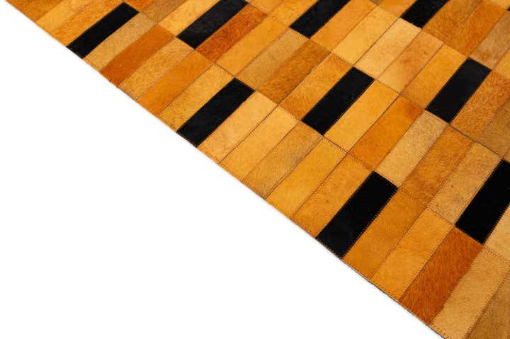 4' 11 x 8' 1 Cowhide - Patchwork Rug